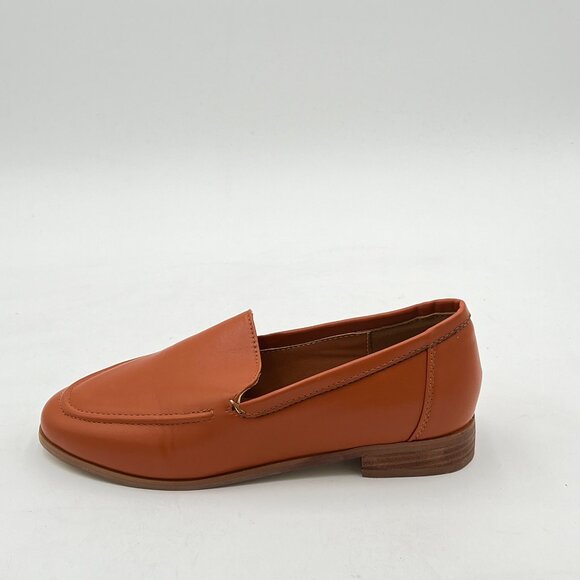 FOWT Coffe Wide Width Loafer Shoes Slip On High Block Stripped Heel Flats Loafer - Picture 2 of 8